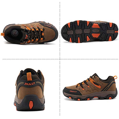 Zapatillas de Trekking para Hombres Zapatillas de Senderismo Botas de Montaña Antideslizantes Calzado de Trekking Botas de Senderismo AL Aire Libre Transpirable Sneakers EU35-47