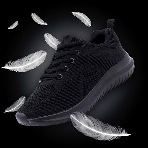 Zapatillas Deportivas para Mujer, Transpirables, para Correr (Negro, Numeric_40)