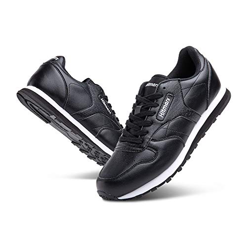 Zapatillas Hombre Mujer Casual Sneaker Gimnasio Cómodos Clásico Zapatos Deportivas Running Negro-2 3 Talla 42