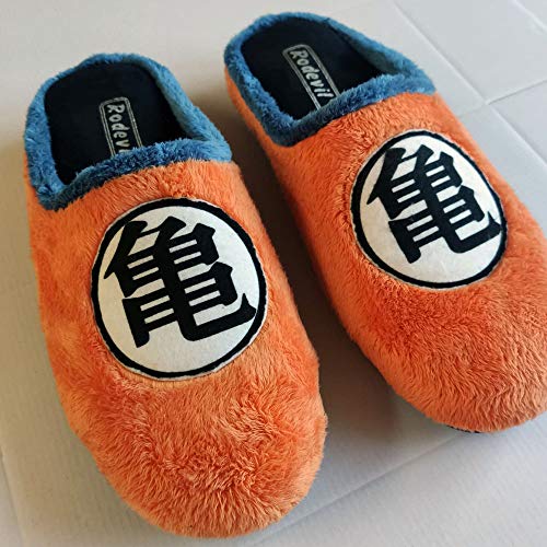 Zapatillas Kanji Kame inspiradas en Dragon Ball cómodas casa Goku (Numeric_40)