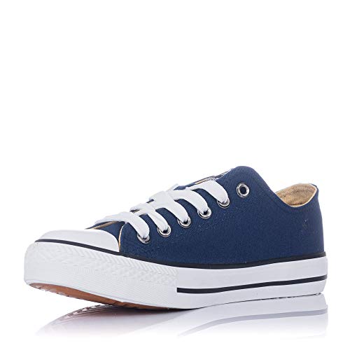 Zapatillas Lona Mustang Azul 13991