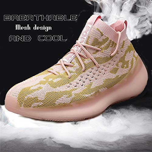Zapatillas Moda Running para Hombre Deportivas Hombre Mujer Zapatos para Correr Gimnasio Sneaker Aire Libre y Deportes Calzado Pink 38