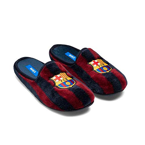 Zapatillas Oficiales FC Barcelona Clásicas Zapatillas de Estar por casa Hombre Invierno Otoño - 40.5 EU