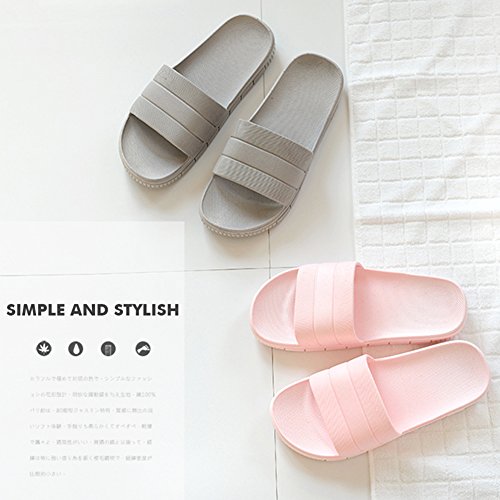 Zapatillas Pantuflas de Estar por casa de Hombre & Mujer & Pareja, Tira Ancha, Sandalia Tipo Chancla Verano, Amarillo, 38/39 EU