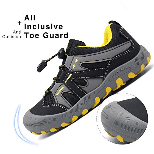 Zapatillas para Niños Zapatos Montaña Niño Calzado Trail para Chicos Respirable Zapatillas Trekking Infantil Negro 32 EU