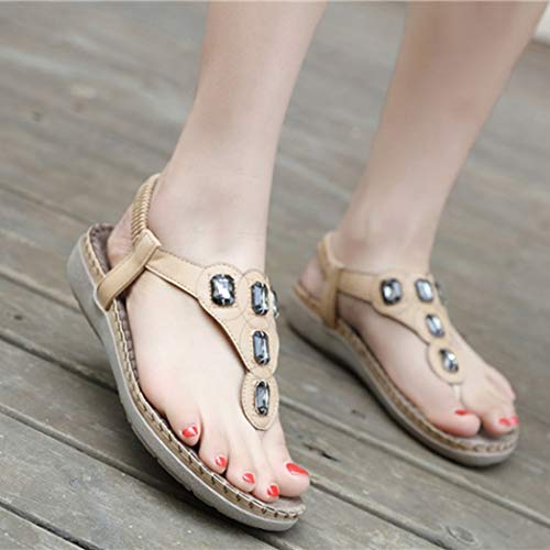 Zapatillas Planas Para Mujer Verano Tacón Bajo Peep-Toe Slingback Calzado Casual Vacaciones Playa Damas Banda Elástica Chanclas
