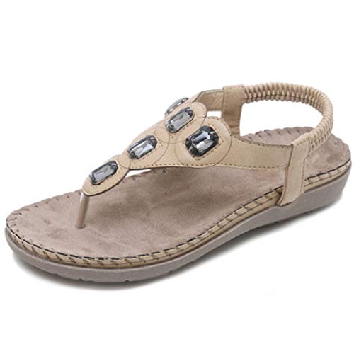 Zapatillas Planas Para Mujer Verano Tacón Bajo Peep-Toe Slingback Calzado Casual Vacaciones Playa Damas Banda Elástica Chanclas