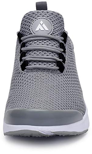 Zapatillas Running Hombre Zapatos Deportivos Fitness Trekking Casual Transpirables Zapatos St.1 Gris 46 EU