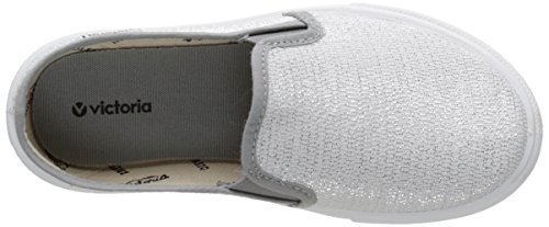 Zapatillas Victoria 25065 - Slip-on Lurex, Color Plata, Talla 38