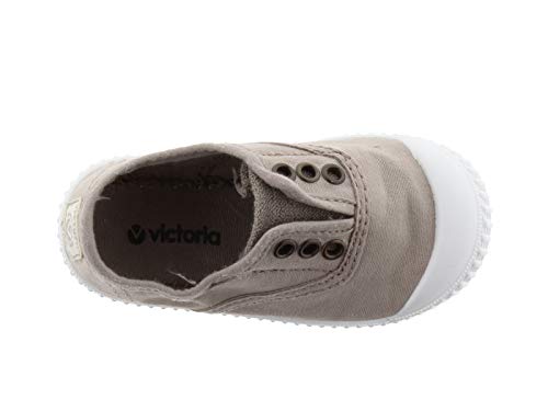 Zapatillas Victoria Inglesa Lona Teñida con Puntera unisex Niños, Beige, 22 EU