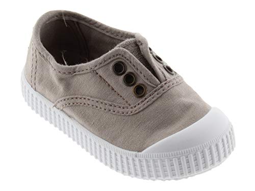 Zapatillas Victoria Inglesa Lona Teñida con Puntera unisex Niños, Beige, 22 EU