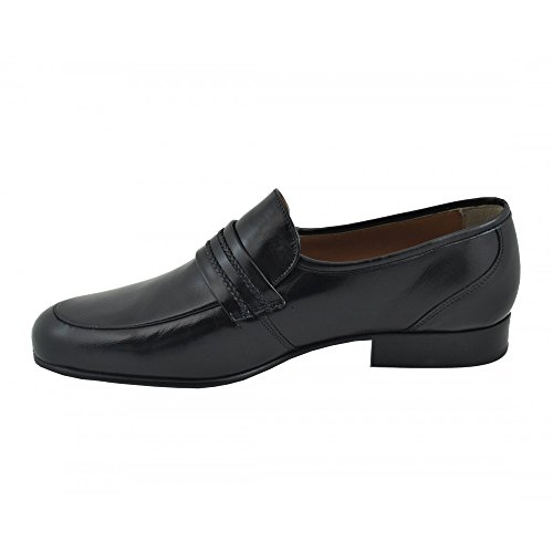 Zapato Ceremonia Ancho Especial Piel Detalle Trenzado Negro - Benavente