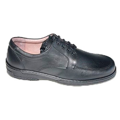 Zapato Cordones Hombre Especial para diabéticos Extra cómodo Primocx en Negro Talla 43