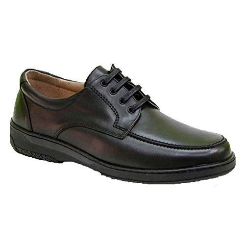 Zapato Cordones Hombre Especial para diabéticos Extra cómodo Primocx en Negro Talla 43