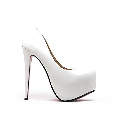 Zapato de Tacón de Aguja con Plataforma para Vestir Moda Casual o Elegante