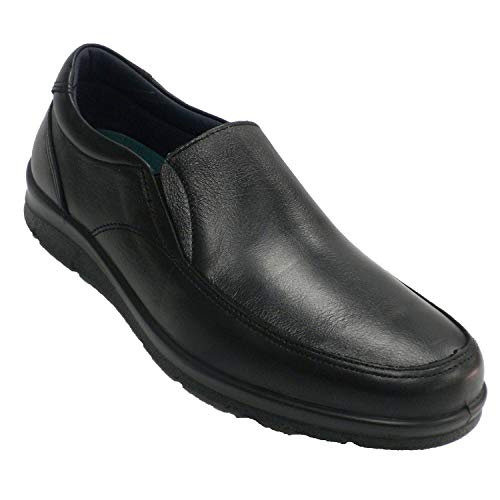 Zapato Hombre Invierno Gomas a los Lados Pitillos en Negro Talla 44
