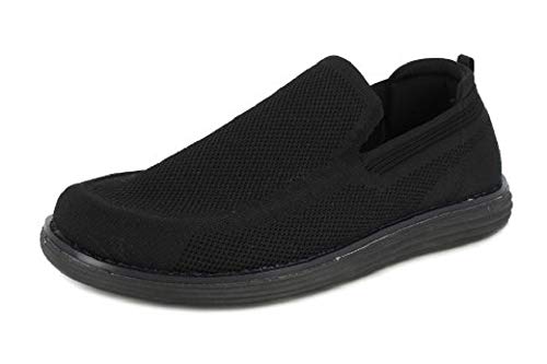 Zapato mocasín hombre DOCTOR CUTILLAS, tejido adaptable negro. Mod.34102 (Negro, numeric_41)