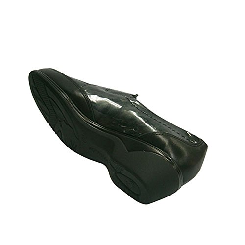 Zapato Mujer Combinado Piel y Charol Pitillos en Negro Talla 40