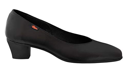 Zapato Mujer Uniformes en Piel Micro Color Negro, Marca DIAN - azafata-11 (42 EU, Negro)