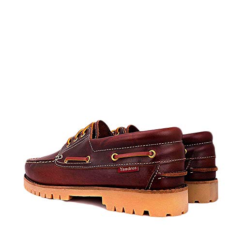 Zapato Náutico Piel Clásico con Cordones Suela Goma Antideslizante Hecho en España Marrón - Zankos Original