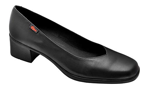 Zapato salón Mujer Uniformes en Piel Color Negro, Marca DIAN - Salon-7 (38 EU, Negro)