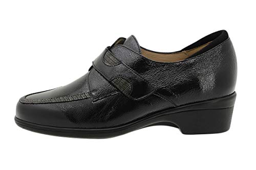 Zapato Velcro Charol Negro 195602 PieSanto