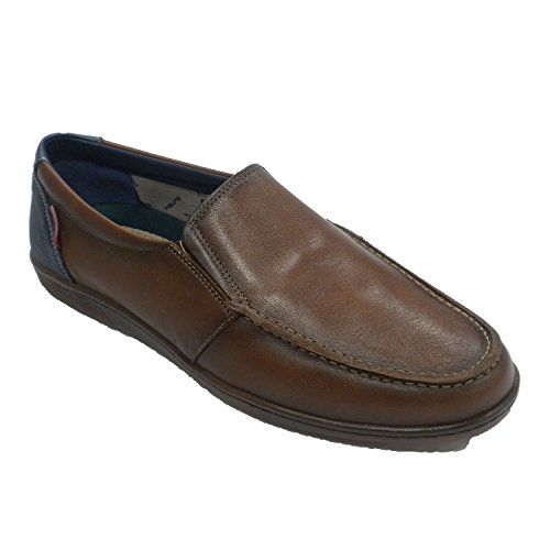 Zapato Verano Hombre Tipo mocasín náutico Tolino en Cuero Talla 40