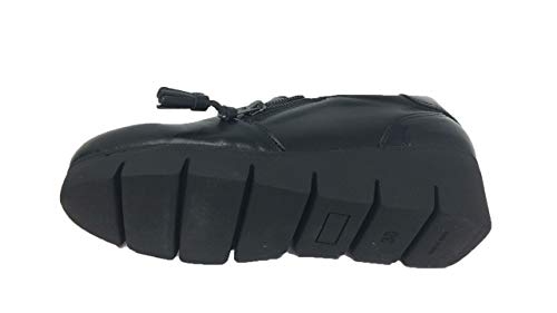 Zapato/Aback/Mujer/Material Empeine: Piel y Charol/Suela de Goma/Cierre de Cremallera y Elástico/Plataforma 5cm/Color Negro/Talla 38