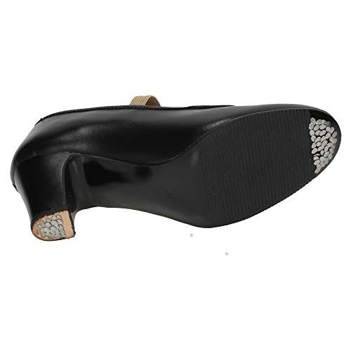 ZAPATOP 24 Baile Profesional NIÑA Zapatos TACÓN Negro 36