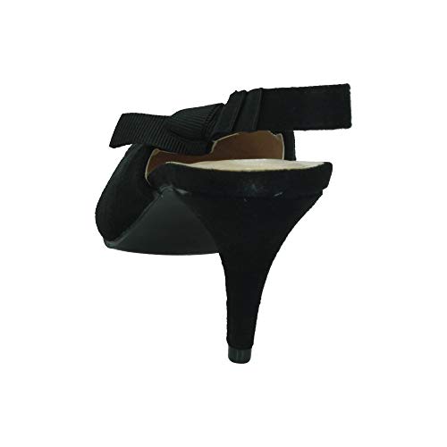 ZAPATOP 8061 Zapato Punta Nudo Mujer Zapatos TACÓN Negro 39