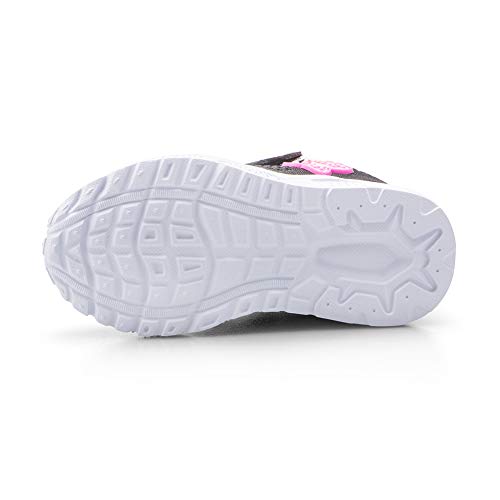 Zapatos Bebe Niña Deportivas Niña Velcro Chicas Tenis Bambas Zapatillas de Correr Unisex Calzado Gimnasio Caminar Diariamente Zapatos Atléticos Interior y Exterior Lindo Moda Negro Talla 22