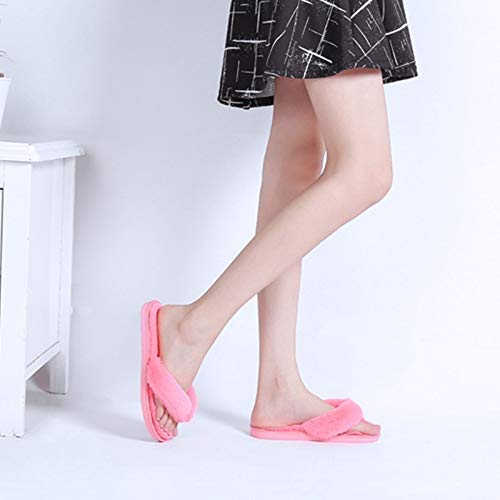 Zapatos caseros zapatillas de interior Caliente de la moda mujeres de la piel Inicio Zapatillas otoño invierno plana zapatos de las señoras resbalón en felpa Mujeres Chancletas Diapositivas memoria ac