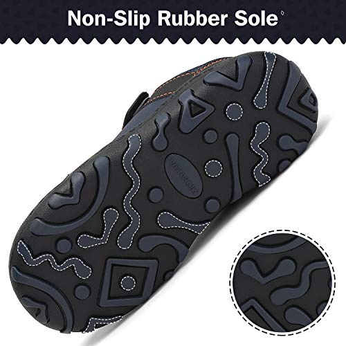 Zapatos Casuales de Niño Ultraligero Transpirable Zapatillas Senderismo Niña Cómodo Flexible Antideslizante Calzado Deportivo Niños Unisexo, PU Azul Ocuro 30