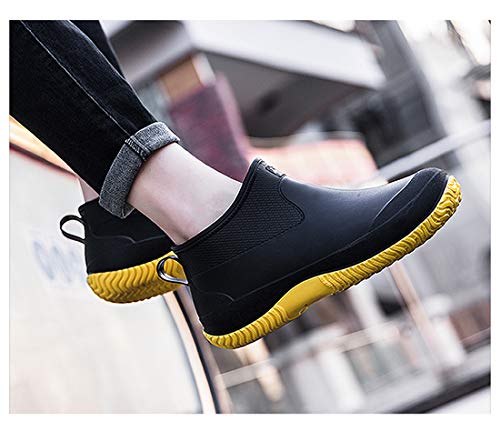 Zapatos de Agua de Goma para Mujer Zapatos de Jardinería Impermeables Botas de Agua de Nieve Resbalón Botas de Lluvia de Goma de Neopreno para Hombres Calzado de Lavado de Autos