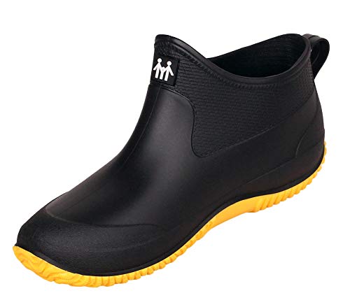 Zapatos de Agua de Goma para Mujer Zapatos de Jardinería Impermeables Botas de Agua de Nieve Resbalón Botas de Lluvia de Goma de Neopreno para Hombres Calzado de Lavado de Autos