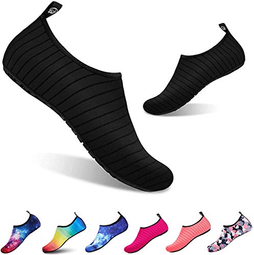 Zapatos de Agua Escarpines Hombres Mujer Niños Verano Zapatillas de Aqua Ligeros de Secado Rápido Playa Piscina Buceo Snorkel Surf Vela Mar Río Yoga Calzado de Natación