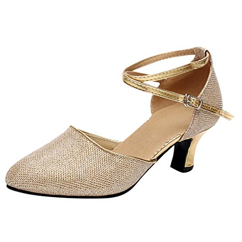 Zapatos De Baile con Puntera Abierta para Mujer, Salón De Baile para Mujer Tango Zapatos De Baile De Salsa Latina Zapatos De Lentejuelas Zapatos De Lentejuelas Zapato De Baile Social