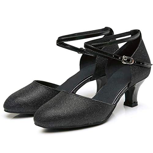 Zapatos De Baile con Puntera Abierta para Mujer, Salón De Baile para Mujer Tango Zapatos De Baile De Salsa Latina Zapatos De Lentejuelas Zapatos De Lentejuelas Zapato De Baile Social