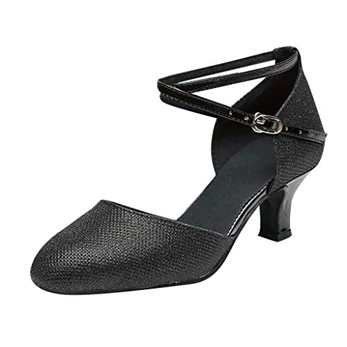 Zapatos De Baile con Puntera Abierta para Mujer, Salón De Baile para Mujer Tango Zapatos De Baile De Salsa Latina Zapatos De Lentejuelas Zapatos De Lentejuelas Zapato De Baile Social