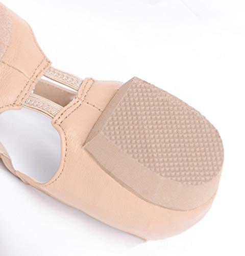 Zapatos de Baile para Mujeres - Zapatillas de Tacón Jazz Latino Deportivo Tango Tap Salsa (Rosa,37.5 EU)