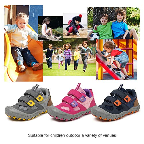 Zapatos de Bambas Niños Niña Zapatillas Senderismo Antideslizante Caminando Trekking Sneakers Azul 35 EU