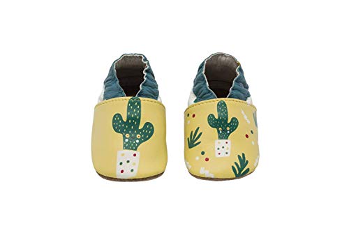 Zapatos de bebé con suela de ante antideslizantes, botines para bebés, niñas y niños de 0-24 meses, cuero suave, zapatillas para primeros pasos (16/17 0-6 Meses, Pinguino)