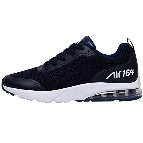 Zapatos de Deporte para Masculino Femenino Respirable Ligeras Zapatillas Running Unisex Adulto Antideslizante Goma Running Shoes Transpirables Malla Fitness Zapato, Sneaker Azul Oscuro 39