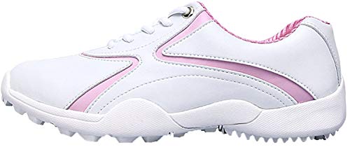 Zapatos de Golf de Las Mujeres al Aire Libre Impermeable y Transpirable Antideslizante Zapatos de Golf Zapatillas Deportivas para Mujeres