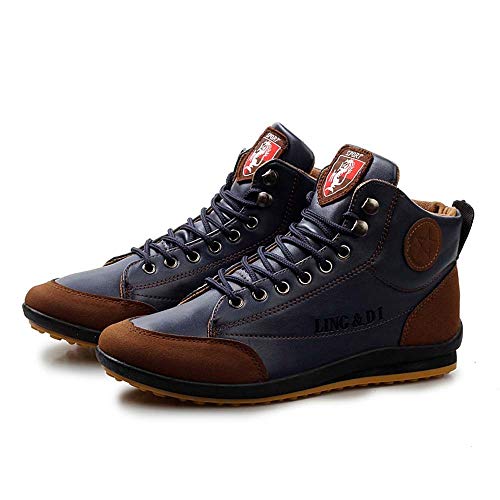 Zapatos de hombre de cuero botas de deporte casual zapatos estilo británico vintage zapatos para hombre, color, talla 42 1/3 EU