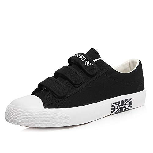 Zapatos de Lona Femeninos Primavera Verano Velcro Aire Libre Zapatos Casuales Damas Ocio Planas Zapatillas Ligeras