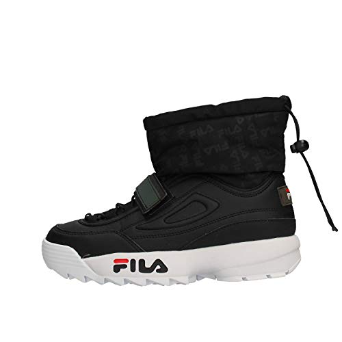 Zapatos de Mujer Botas FILA Disruptor Snow Mid WMN en Cuero Negro 1010750-25Y