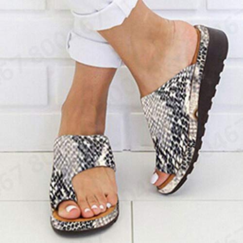 Zapatos de Mujer cómodos con Plataforma y Sandalias Zapatos de Viaje de Playa en Verano Oro
