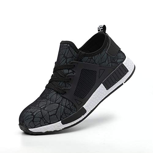 Zapatos De Seguridad En El Trabajo para Mujer Aleación Antideslizante Puntera Anticolisión Antideslizante Transpirable Industrial Mujer Anti-Piercing Chapa De Acero Piso Ingeniería Zapatos Mujer