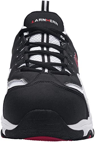 Zapatos de Seguridad Mujer,L91169 SBP Zapatillas de Trabajo con Punta de Acero Ultraligero Transpirables 38 EU,Blanco Negro